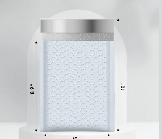 White Thickened Waterproof Bubble Mailers 6×8.9", Multi-Purpose Cushioning– Ideal Choice for Small Business Shipp