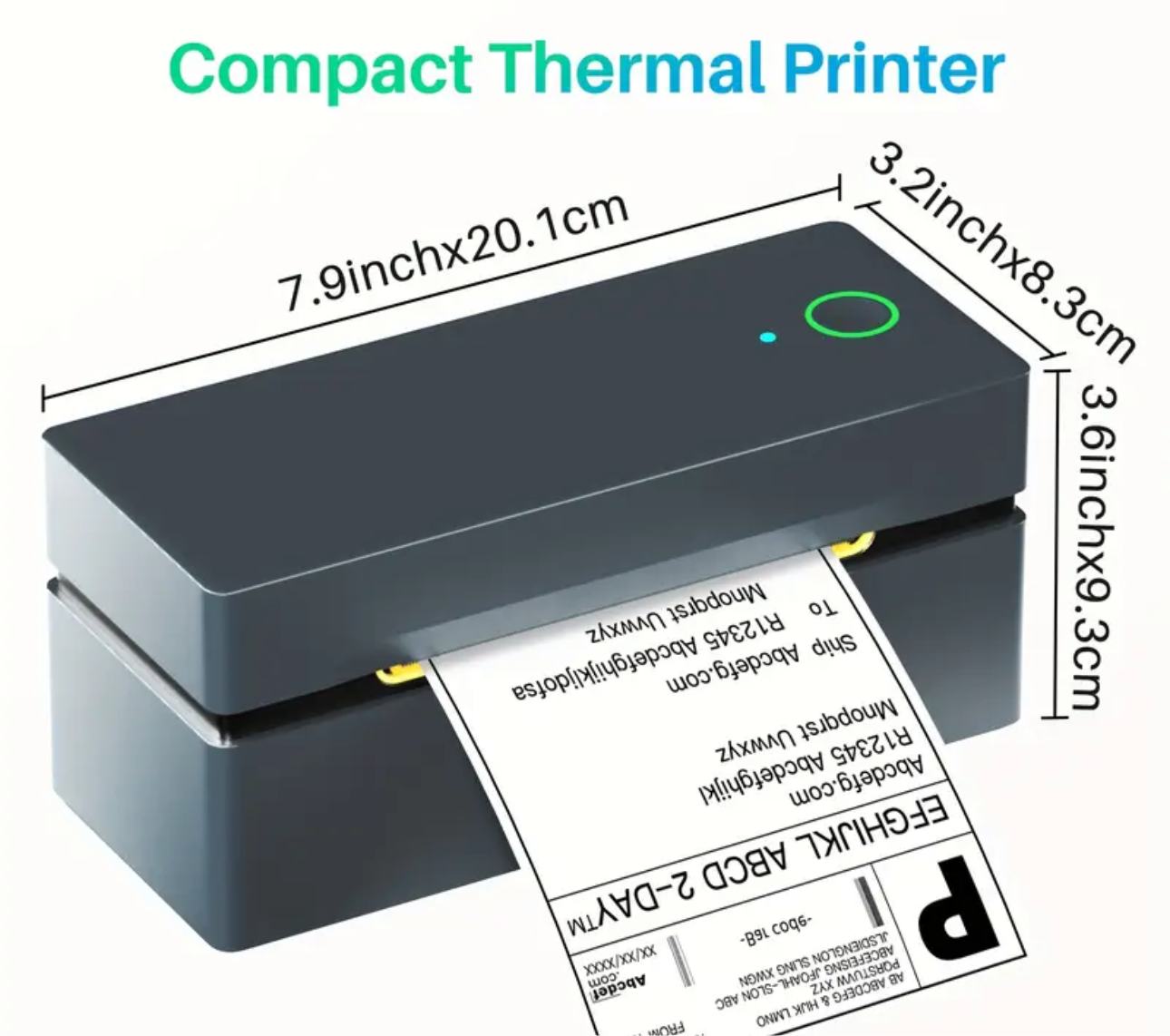 CLABEL USB CT428S Thermal Label Printer, 4x6 Shipping Label Printer for Small Business Shipping Packages