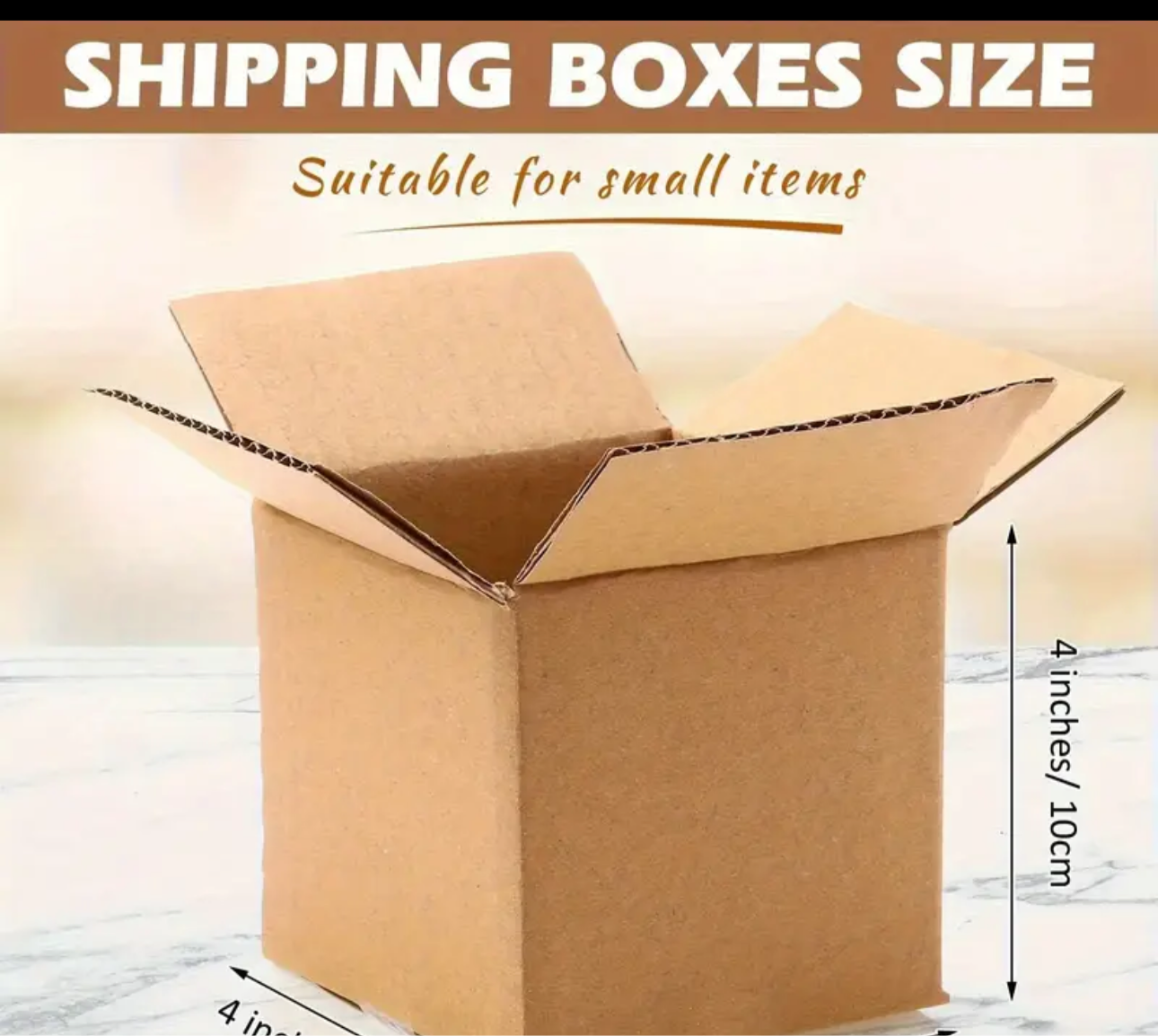 Small Shipping Boxes - Easy Assembly Lightweight Corrugated Cardboard Boxes, Sturdy