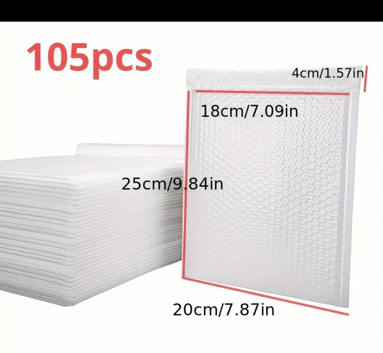 Arrives in 5+ BUSINESS DAYS 55/105pcs Thickened PE
Bubble Mailing Bags, Holiday Party Gifts, Self-Adhesive