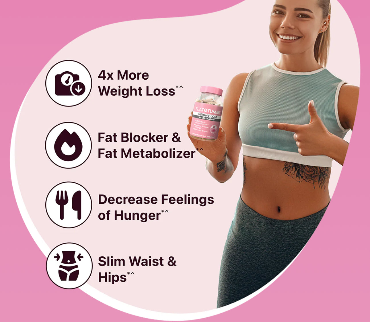 12 PILLS FLAT TUMMY WEIGHT LOSS