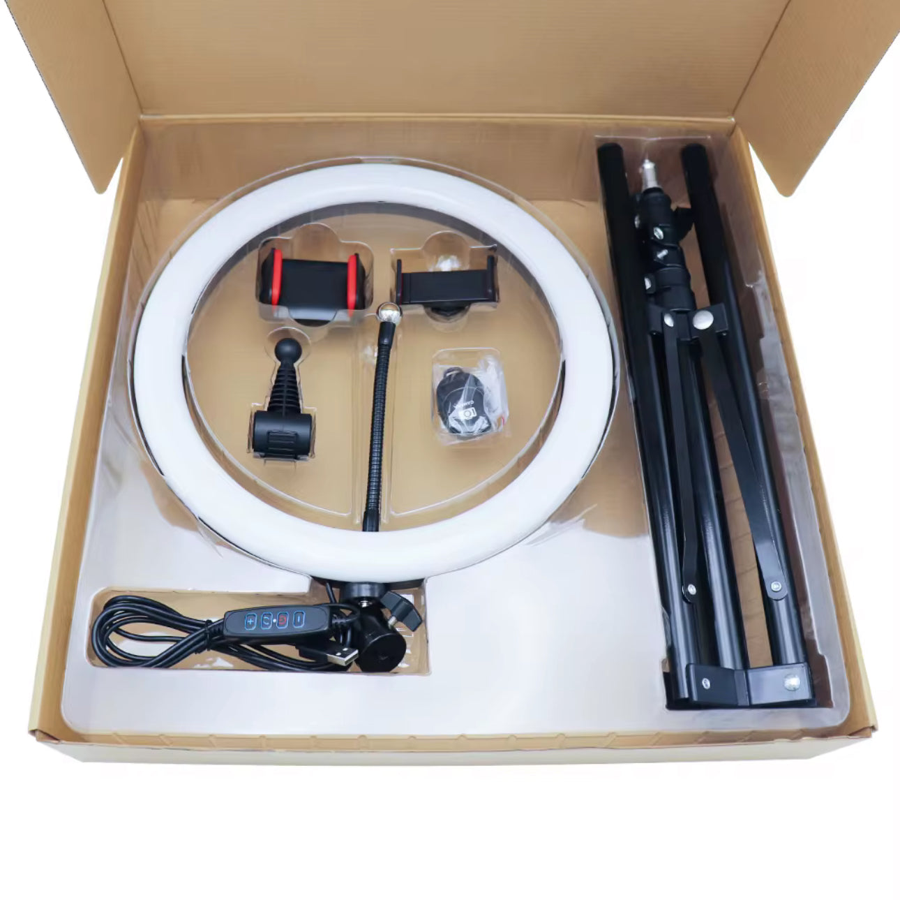 26cm 10 Inch Led Selfie Ring Light Round Ring Lamp with Phone Holder Photography Fill Lighting with Tripod fov