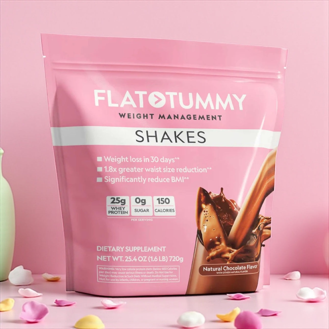 12 BAG OF SHAKES FLAT TUMMY CHOCOLATE