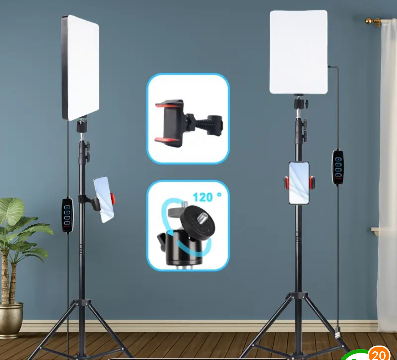 Multi-functional 10-inch LED Ring Light with 63-inch Adjustable Stand And Phone Holders for Live Streaming, Portable Ring Light