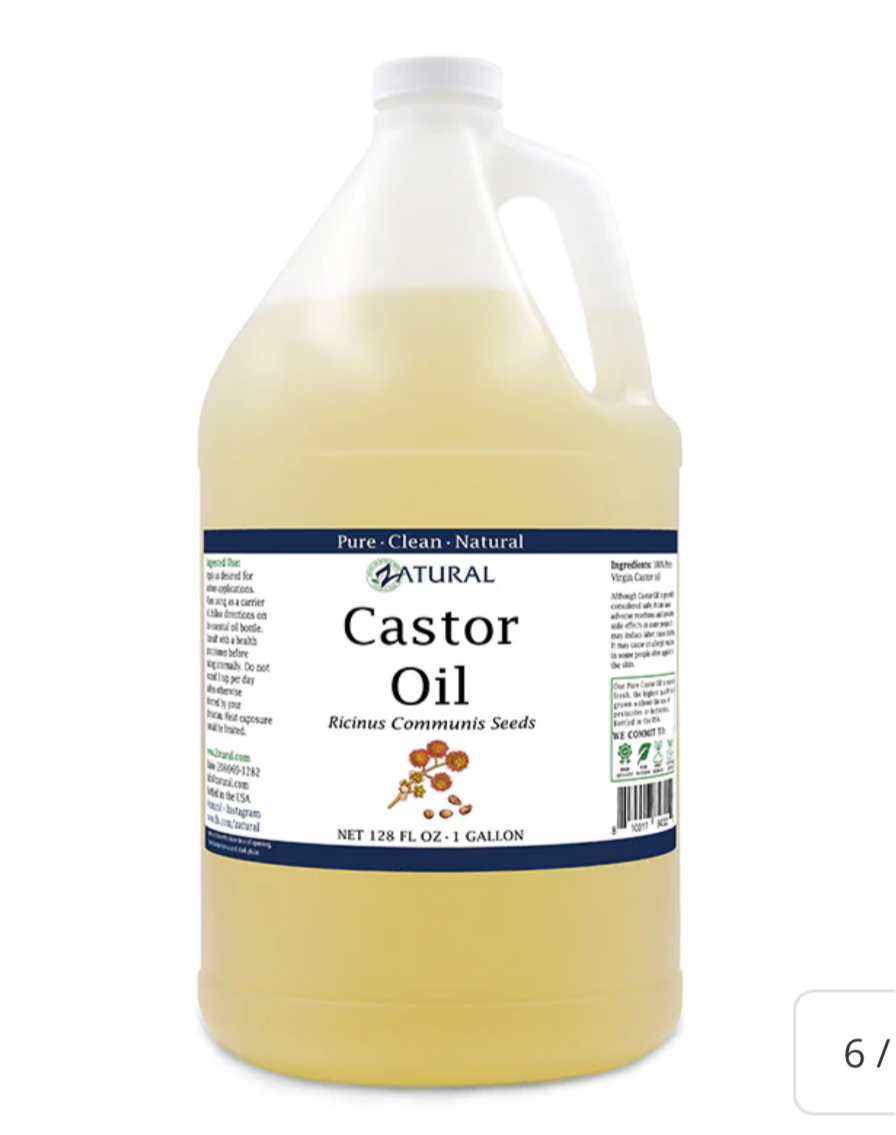 Castor Oil - 100% Pure Virgin Castor
Seed Oil