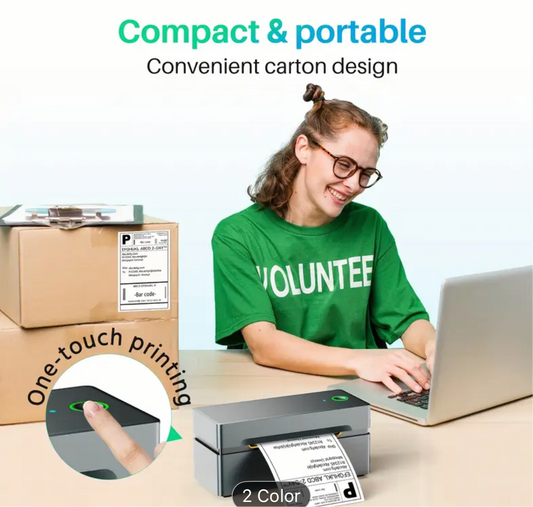 CLABEL USB CT428S Thermal Label Printer, 4x6 Shipping Label Printer for Small Business Shipping Packages