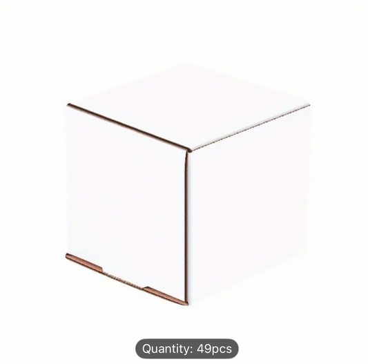 49pcs 5x5x5 Shipping Boxes Small Heavy Duty Corrugated Cardboard Boxes for Packing, Mailing,