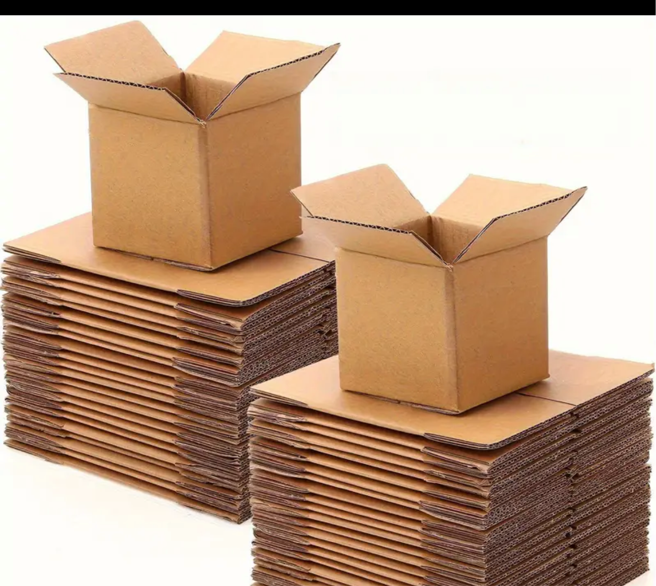 Small Shipping Boxes - Easy Assembly Lightweight Corrugated Cardboard Boxes, Sturdy