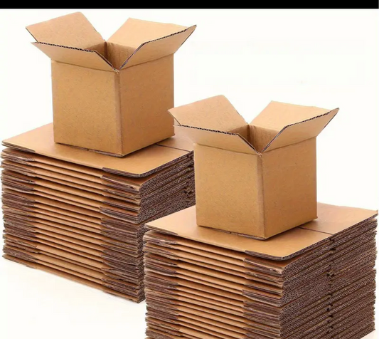 Small Shipping Boxes - Easy Assembly Lightweight Corrugated Cardboard Boxes, Sturdy