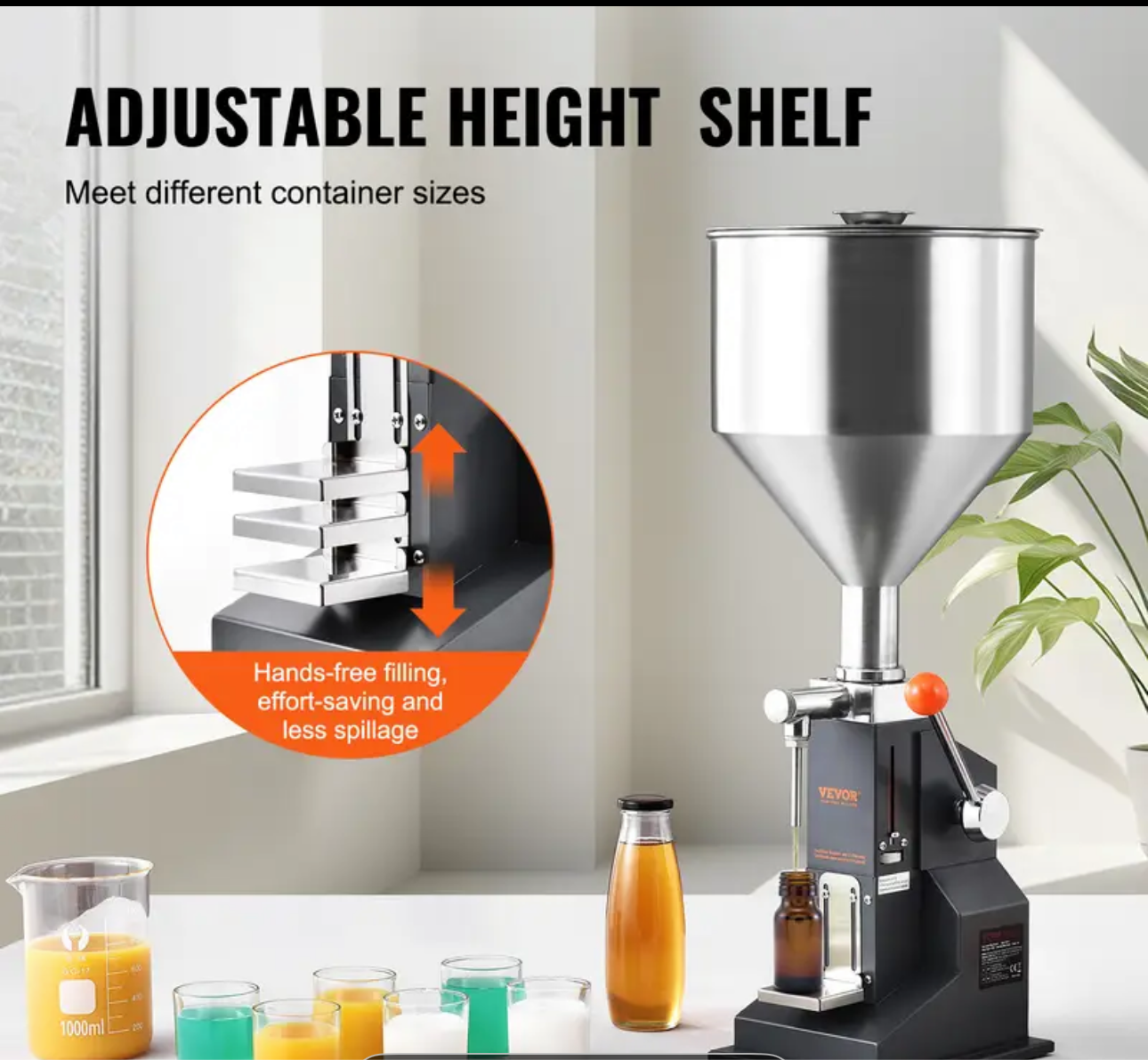 import charges
4 Arrives in 1+ BUSINESS DAYS - Local
warehouse VEVOR Manual Paste Liquid Filling Machine,