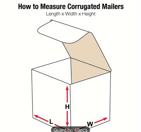 49pcs 5x5x5 Shipping Boxes Small Heavy Duty Corrugated Cardboard Boxes for Packing, Mailing,